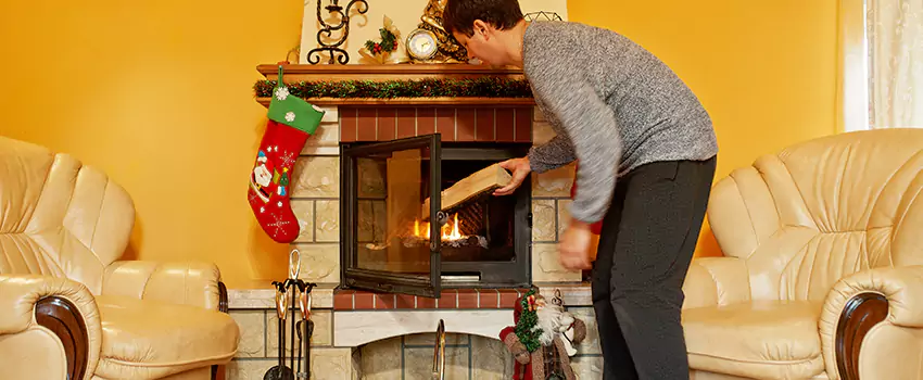 Rusted Metal Fireplace Restoration in Country Walk, Florida